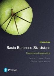 Basic Business Statistics: Concepts and applications, 5th Edition