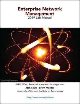 Enterprise Network Management 2019 Lab Manual