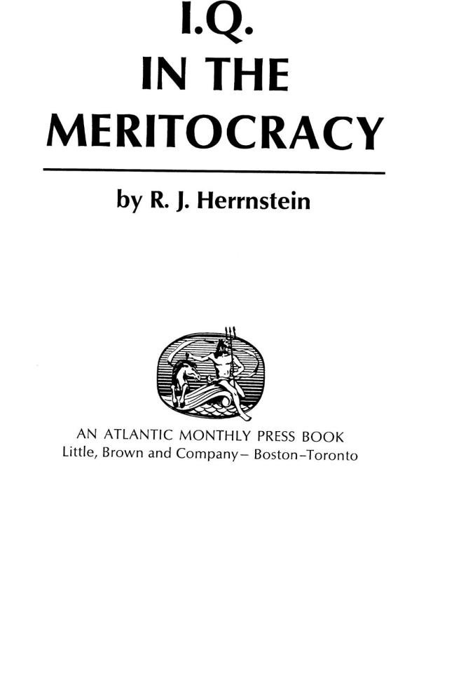 I.Q. in the meritocracy