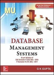 Database Management Systems - G.K. Gupta