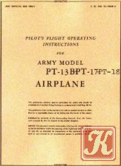 Pilot&039;s flight operating instructions for army model PT-17 Airplane